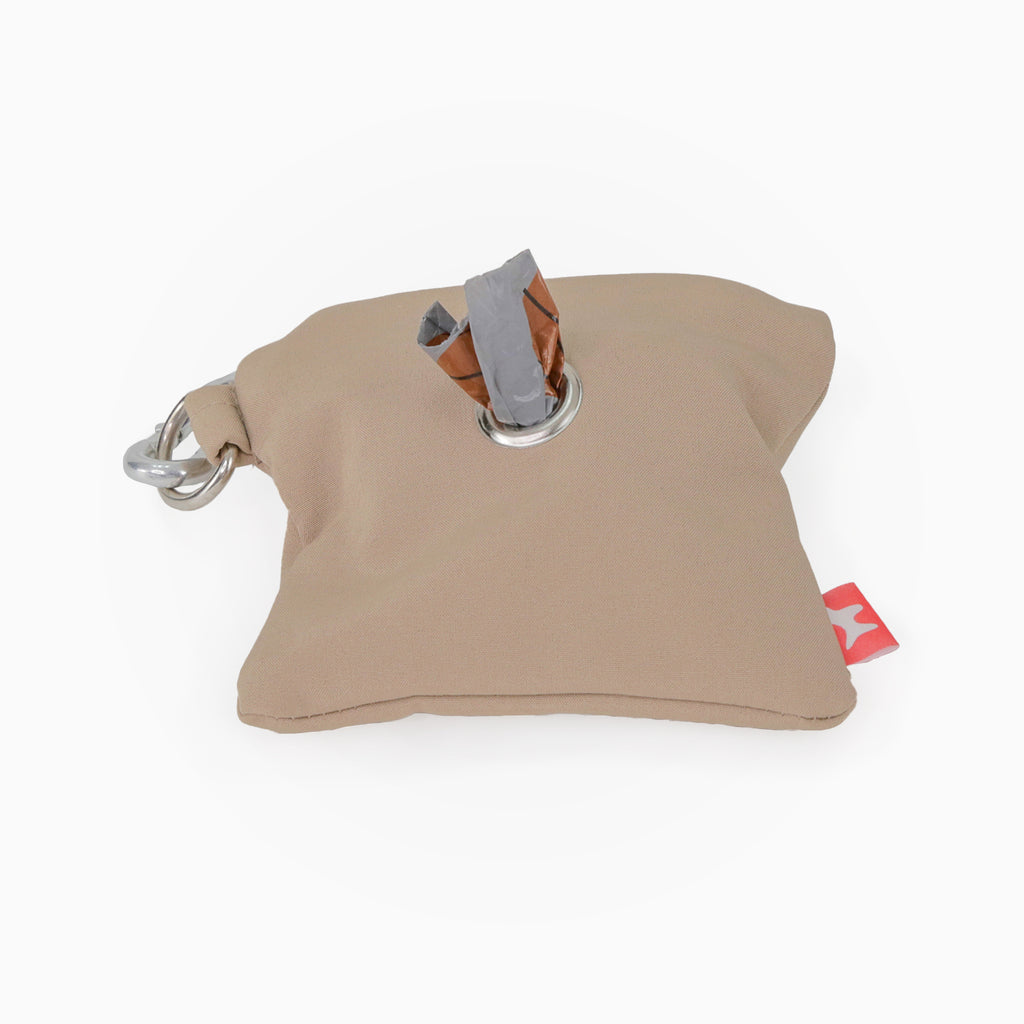 Accesorios para Perros - Contenedores de Bolsas Impermeable - Color Beige - Frente