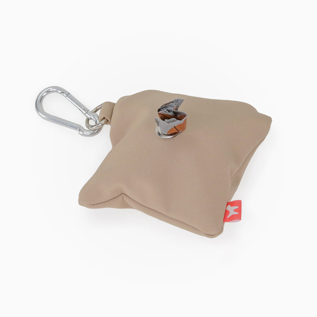 Accesorios para Perros - Contenedores de Bolsas Impermeable - Color Beige - Arriba