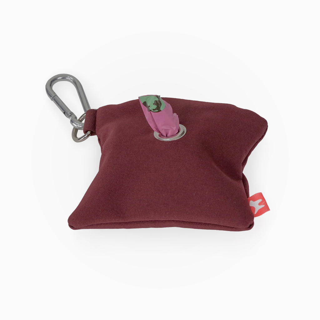 Accesorios para Perros - Contenedores de Bolsas Impermeable - Color Vino - Arriba