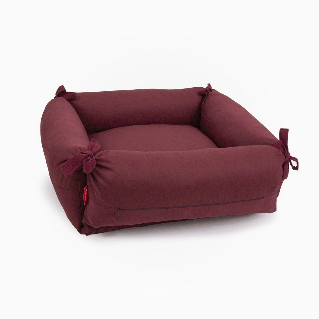 Camas para Perros - Modelo Clásica - Color Vino - Lateral